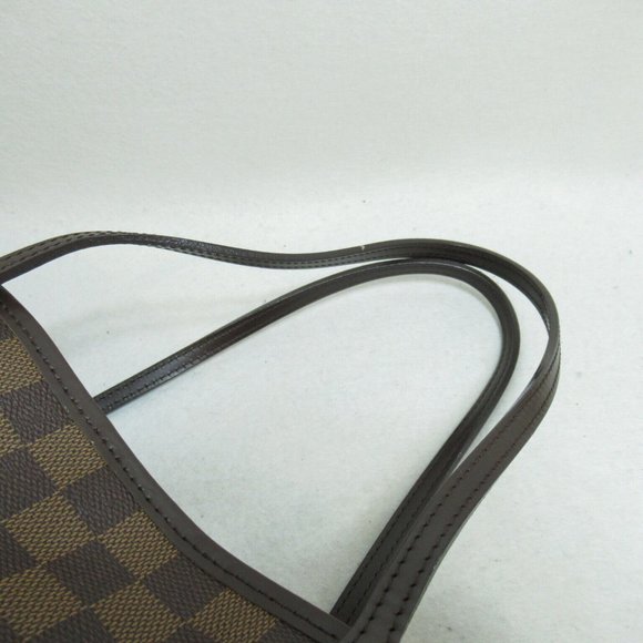 LOUIS VUITTON Neverfull GM Tote Bag Damier canvas Brown Ebene Used Women - Picture 5 of 12